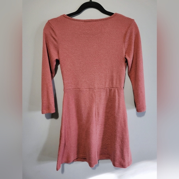 Forever 21 pink sweater wrap dress small - Picture 2 of 4